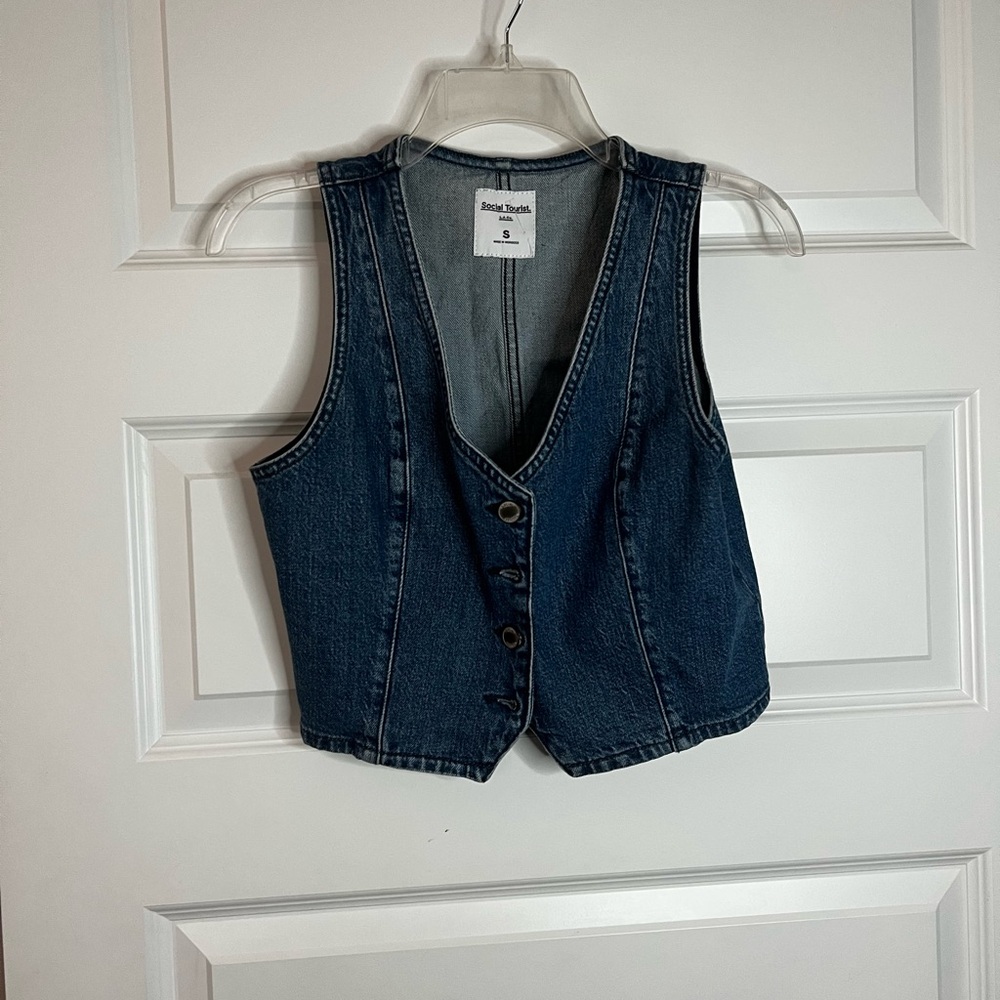 Social Tourist Denim Vest